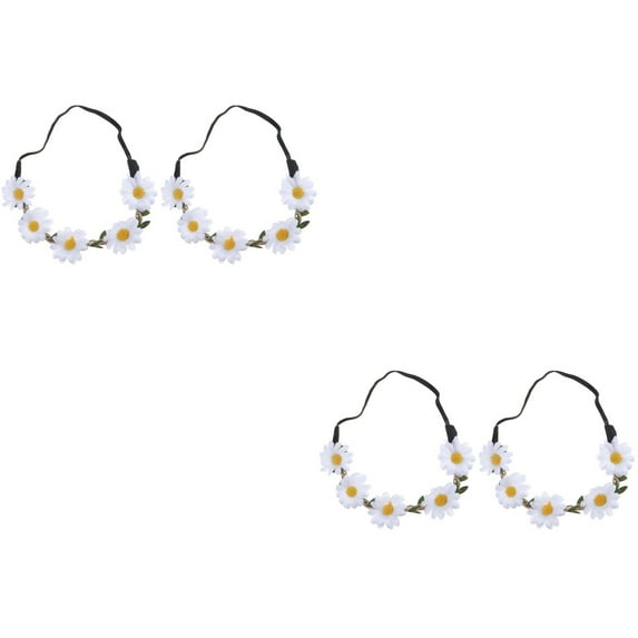 2 Count Women Artificial Flower Headband Hair Accessory for Engagement