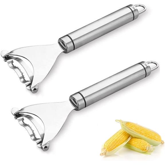 Temrryeny Corn Peeler Corn Cob Stripper Ergonomic Handle 2 Pack