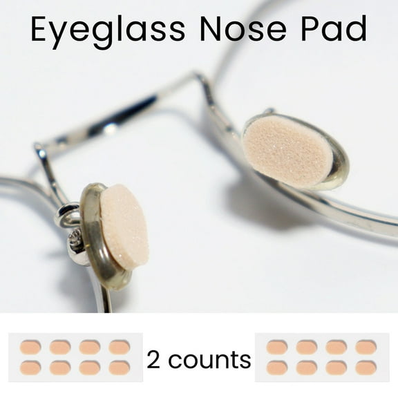 2 Counts Soft Foam Nose Pads, Comfortable and Protect The Makeup, Self Adhesive Nose Pads Anti-Slip Nosepads for Eyeglasses Sunglasses Reading Glasses