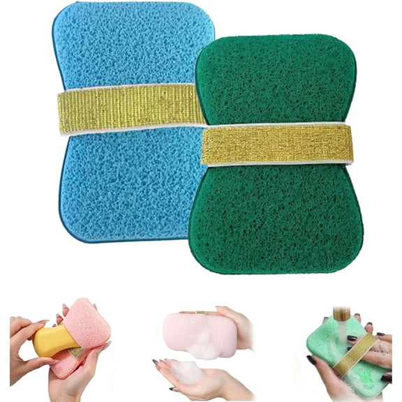 2 Counts Sponge Soap Saver Pouch, Mesh Mate, Bar Soap Pouch for Rich Lather 2Pcs-A