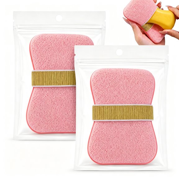 2 Counts Sponge Soap Saver Pouch, Reusable Exfoliating Mesh Holder with Hanging Loop, Travel Shower Scrubber for Smoother Skin Quick-Dry