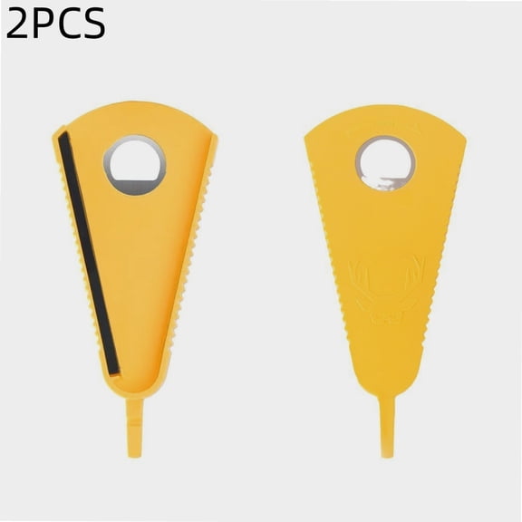 2 Counts Yellow Jar and Bottle Opener, Multifunctional Can Lid Gripper Pad for Weak Hands