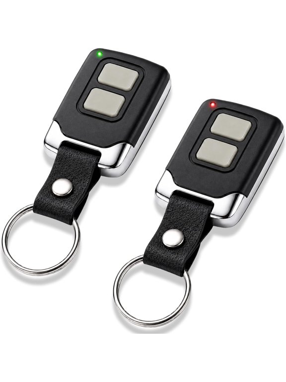 2 for Craftsman Garage Door Opener Remote | 2-button keychain remotes, easy setup, replace 893LM,893MAX,373LM,973LM, fit Yellow,Purple,Red/Orange, Green Learn Buttons