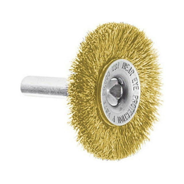 2" Crimped Carbon Steel Wire Wheel Brush W/ 1/4" Shank for Die Grinder