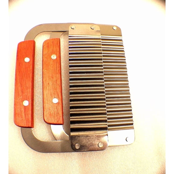 2 Crinkle Chopper, Wavy Potato Cutting Tool French Fry Slicer.