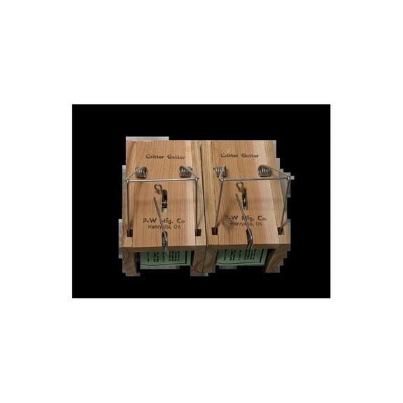 2 Critter Getter Wooden Box Trap for Squirrel, Rat, Chipmunk, Rodent Similar