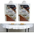 thumbnail image 1 of 2 Crystal Clear Vinyl Tablecloth Protector Heavy Oval Plastic Table Cover 54X72, 1 of 3