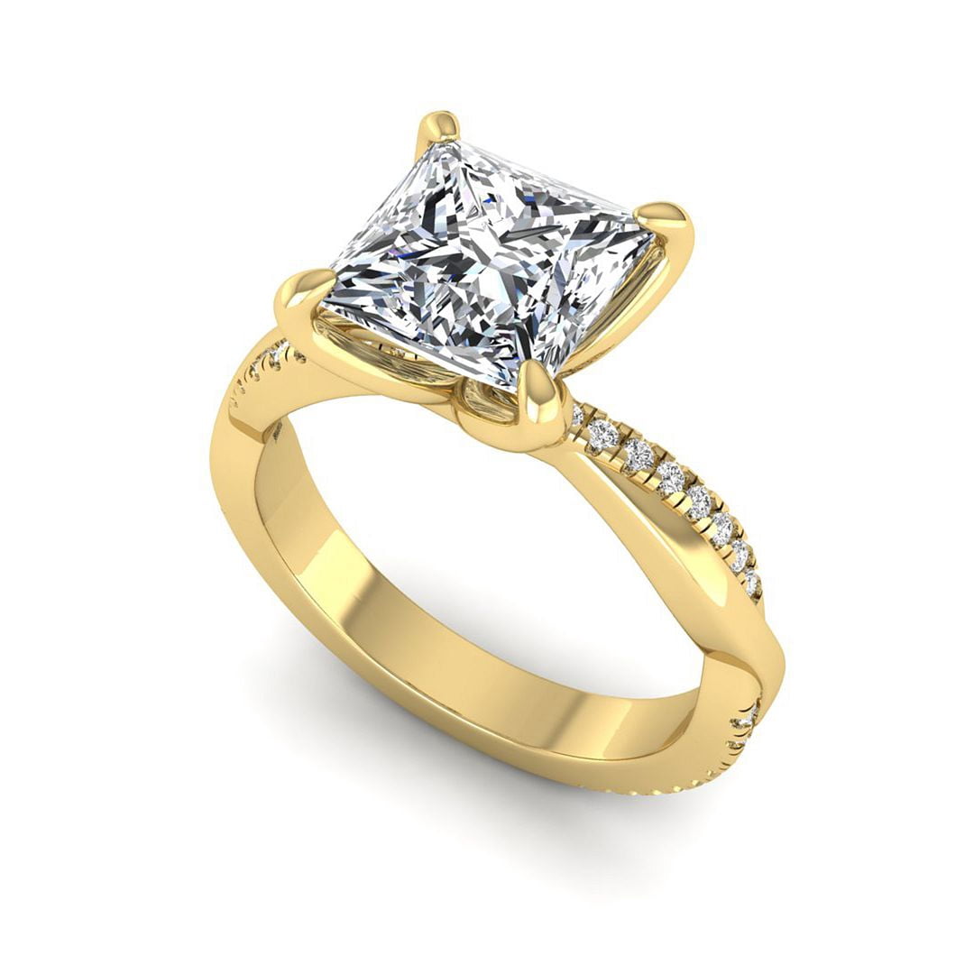 2 Ct Lab Grown Diamond Engagement Ring for Women, IGI Certified F Color ...