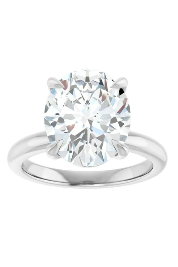 2 Ct. Oval Cut Lab Grown Diamond Engagement Ring