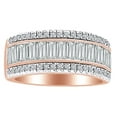thumbnail image 1 of AFFY 2 Ct White Natural Diamond Etruscan Style Anniversary Band Ring in 14k Rose Gold Ring Size - 13.5, 1 of 2