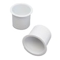thumbnail image 1 of 2 Cup Holder Plastic Pocket Recessed Drop In Insert Universal for Boat RV Car Truck Sofa Game Table Marine Pontoon Motorhome Camper White, 1 of 6