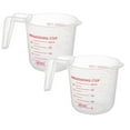 thumbnail image 1 of 2 Cup Plastic Measuring Cup, Clear Measuring Cup for Liquids, Stackable Measuring Cup, Clear Kitchen Measuring Tool, 1 of 8