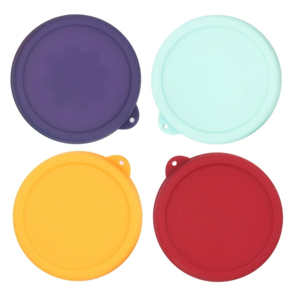 2 Cup Round Silicone Storage Cover Lids Replacement  (Container not Included) (Mix) 4 Pack