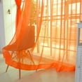 thumbnail image 1 of 2 Curtains 2 Pcs Pure Color Tulle Door Window Curtain Drape Panel Sheer Scarf Valances or Curtain, 1 of 4