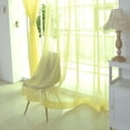 thumbnail image 1 of 2 Curtains Window Color Drape Pure Sheer Curtain Door Pcs Ye Panel Scarf 2 Tulle Home Decor Curtain, 1 of 2