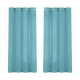 thumbnail image 1 of 2 Curtains Linen Sheer Curtains 63 Inch Length Semi Sheer Curtains Silver Linen Curtain Panels for Living Room/Bedroom Light Filtering Curtains 2 Panels, 1 of 7