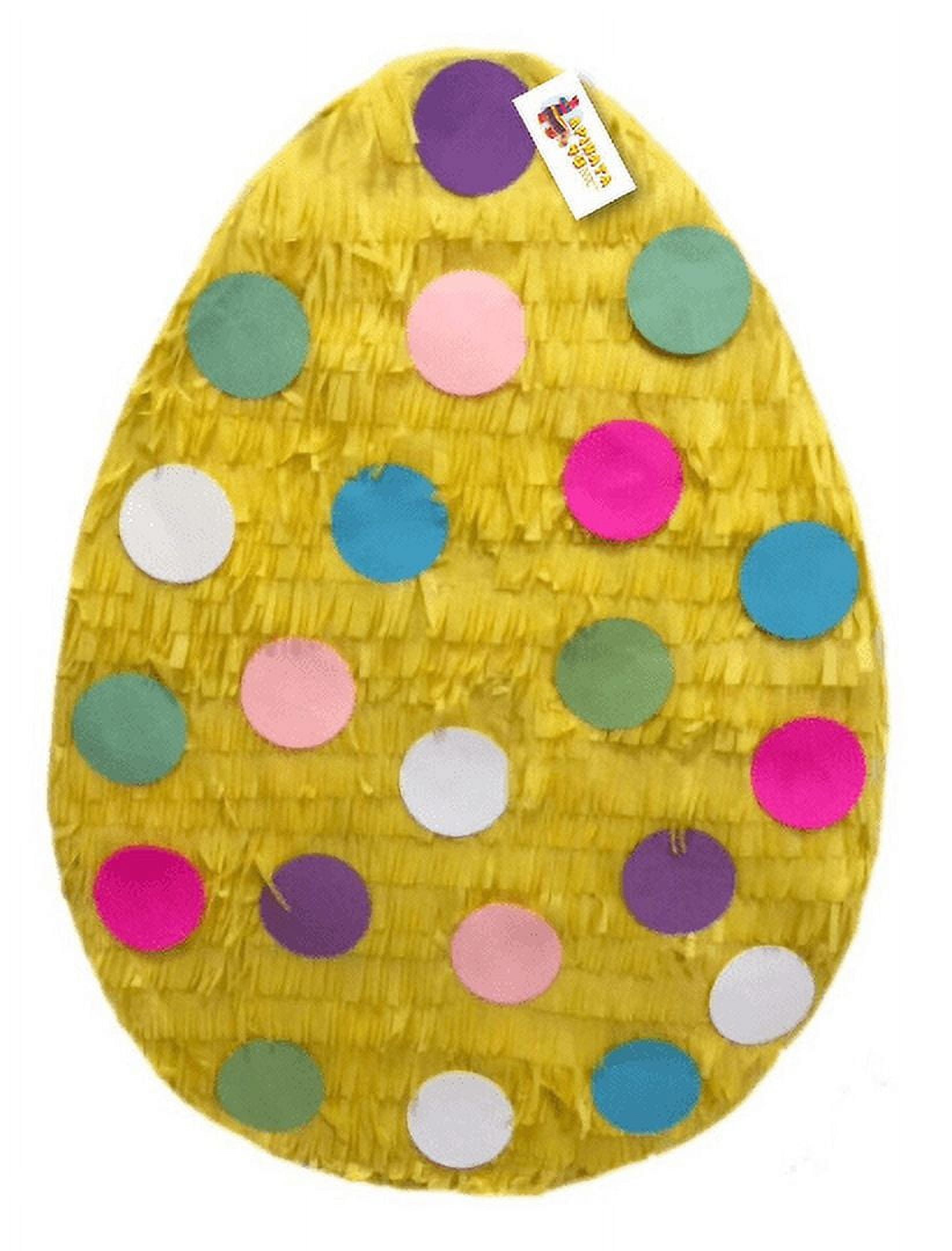2D Easter Egg Pinata Easter Gender Reveal Pinata Yellow Color with