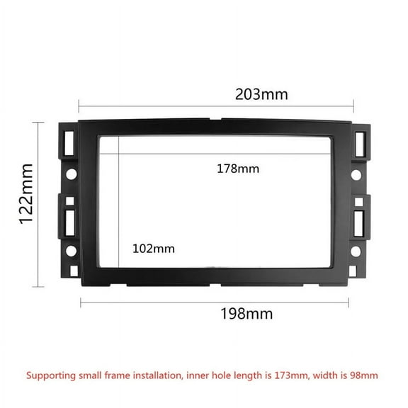 2 DIN Car Radio Stereo Dash Frame Kit For GMC Sierra Chevy Silverado 2007-14 USA
