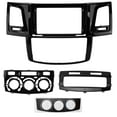 2?DIN Car Stereo Radio Fascia Black Audio Panel Bezel Replacement for