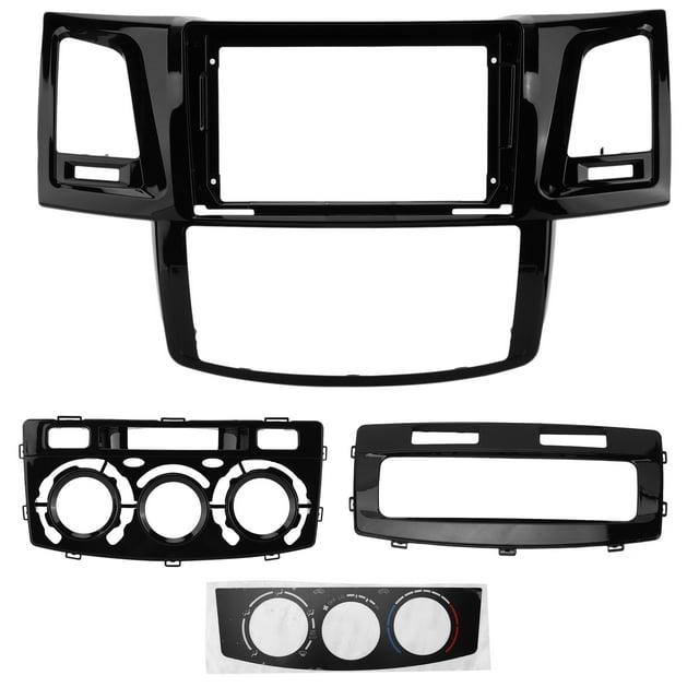 2?DIN Car Stereo Radio Fascia Black Audio Panel Bezel Replacement for