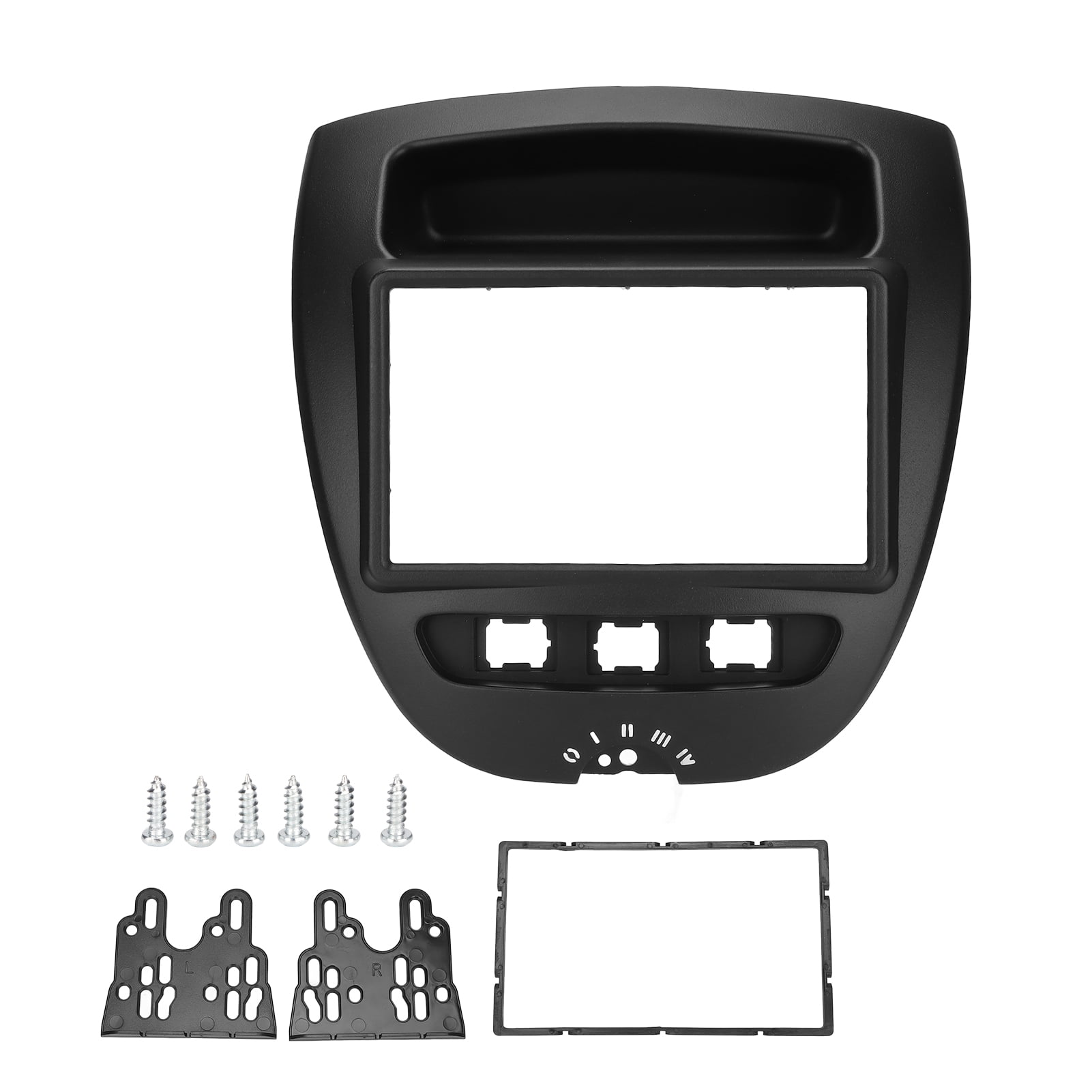 2 DIN Console Navigation Panel Frame Stereo Radio Install Dash Kit