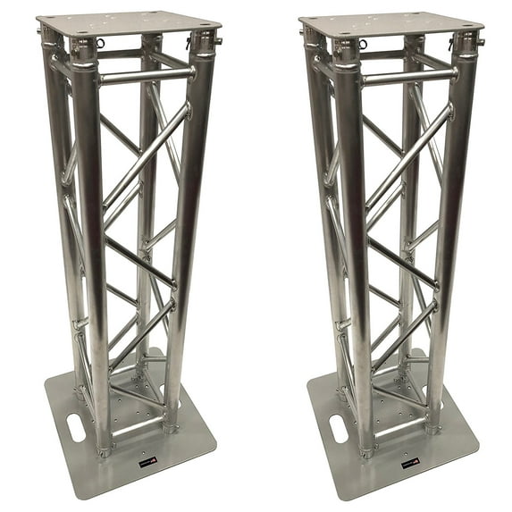 (2) DJ Lighting Aluminum Truss Light Weight Dual 4.92 ft Totem System Moving Head! F34 Type Trussing! 2" Diameter Tubing! 12"x12" Fitment!