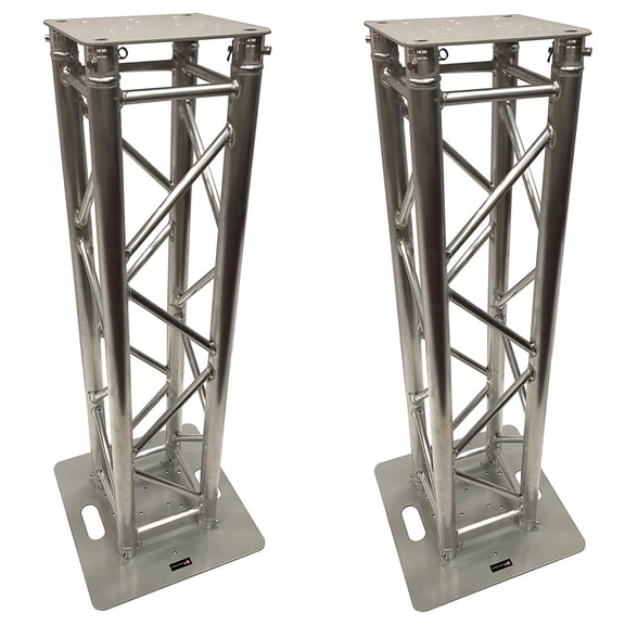 (2) DJ Lighting Aluminum Truss Light Weight Dual 4.92 ft Totem System Moving Head! F34 Type Trussing! 2" Diameter Tubing! 12"x12" Fitment!