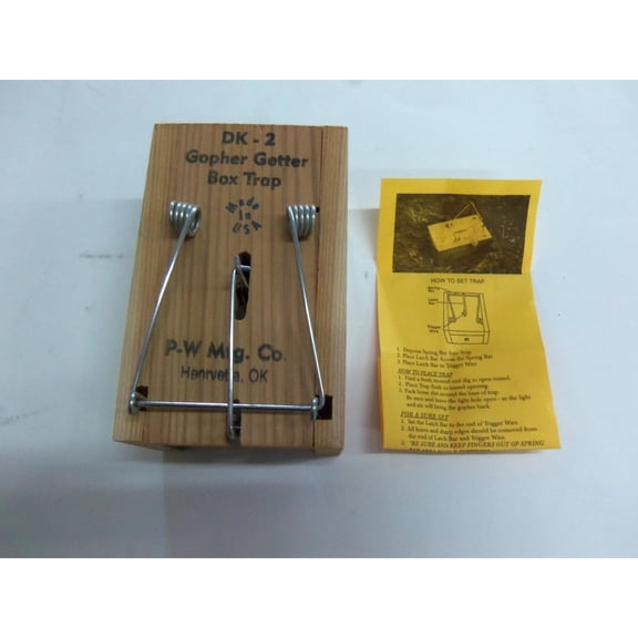 2 DK-2 Death Klutch Gopher Getter Box Mole Trap Trapping Mole Free Shipping