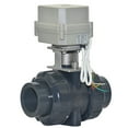 thumbnail image 1 of 2" DN50 Two wires control Normally Closed Electric Ball Valve,AC110-230V PVC two-way Motorized Ball Valve, 1 of 5