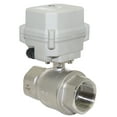 thumbnail image 1 of 2" DN50 Two wires control Normally Open Electric Ball Valve,AC110-230V Stainless Steels Motorized Ball Valve,With manual function, 1 of 5