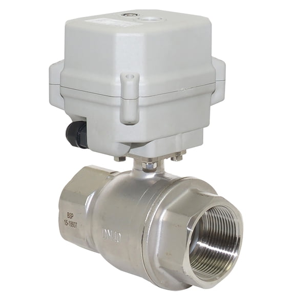 2" DN50 Two wires control Normally Open Electric Ball Valve,DC12V Stainless Steels Motorized Ball Valve,With manual function