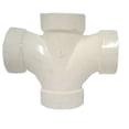 thumbnail image 1 of 2" (DWV) PVC Double Sanitary Tee, 1 of 1