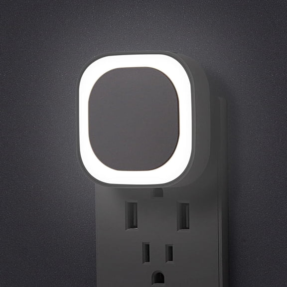 2 Daylight White Night Light, Gentle Eye-Care with Dimmable Wide- & Indirect Reflection, Dusk to Sensor, Plug in for Kitchen Counter, Garage Workshop, Laundry, Hallway
