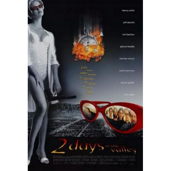 2 Days In The Valley Movie poster 12x16 Print on Metal Sign 12in x 16in Square Adults AB Posters