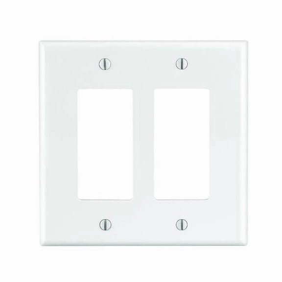 2-Decora Midway Nylon Wall Plate, White