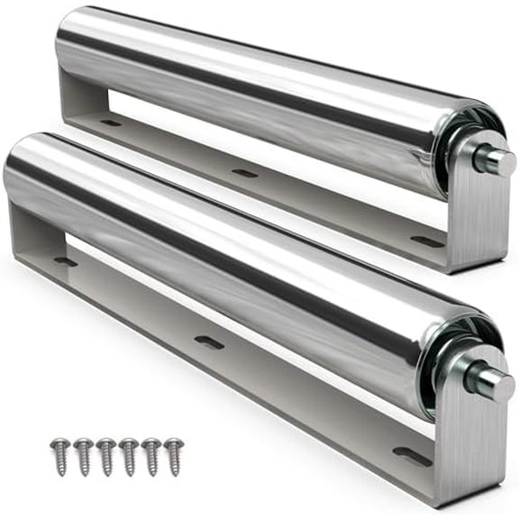 2" Diameter Heavy Duty Roller with Bracket Set - 17" Long for Transporting Such as Foating Fishing Boats, Kayaks, Rafts and so on - Pack of 2$$Watercraft