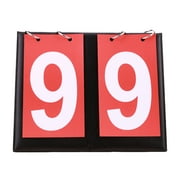 2-Digit Tabletop Sports Scoreboard - Material. Foldable, Easy to Read, for Indoor/Outdoor Sports