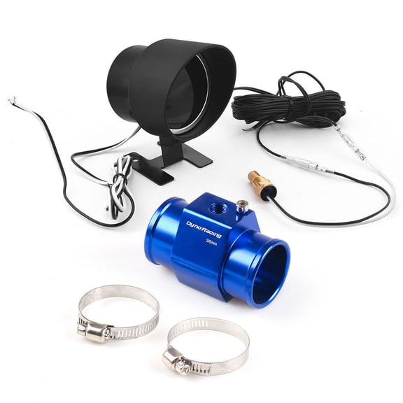 2'' Digital Car Water Temp Gauge 1/8NPT+Voltmeter w/38mm Joint Sensor Adapter