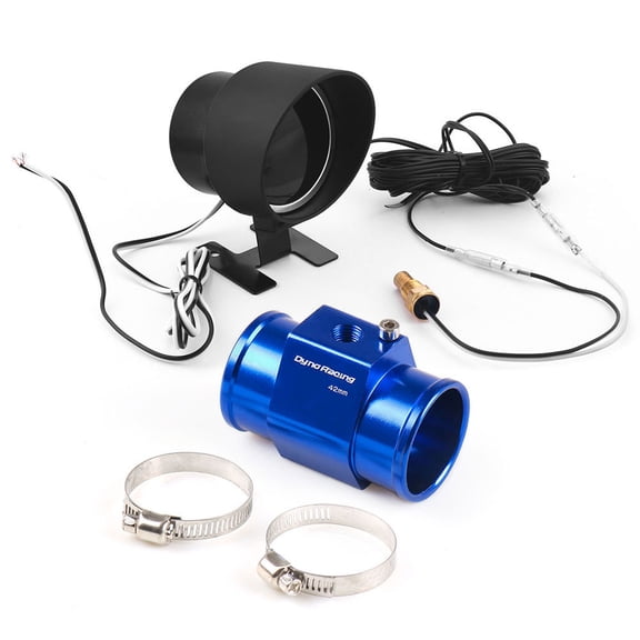 2'' Digital Car Water Temp Gauge 1/8NPT+Voltmeter w/42mm Joint Sensor Adapter