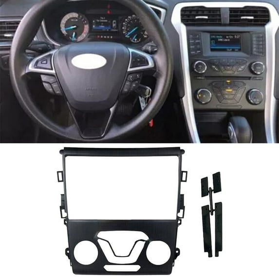 2 Din Car Stereo Radio Fascia Dash Panel Frame For Ford Fusion for Mondeo 13-18