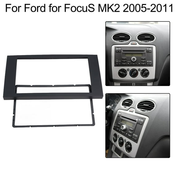 2 Din Stereo Radio Navigation Fascia Panel Frame Trim for Ford for Focus For C-Max