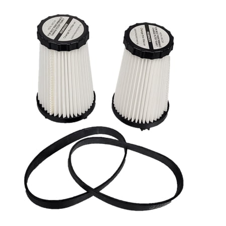 2 Dirt Devil F2 Filters (3SFA11500X) + 2 Style 15 Belts (3SN0220001) by Ultra Fresh Electrolux HCP