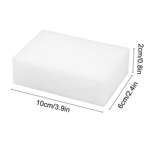 2 Dollar Items Magic Sponges Eraser,10 Pack Melamine Sponge in Bulk,2X Density,Long Lasting,Cleaning Sponge for Kitchen, Bathroom,Bathtub, Sink,Furniture, Wall Cleaner (White,3.93x2.36x0.79in)