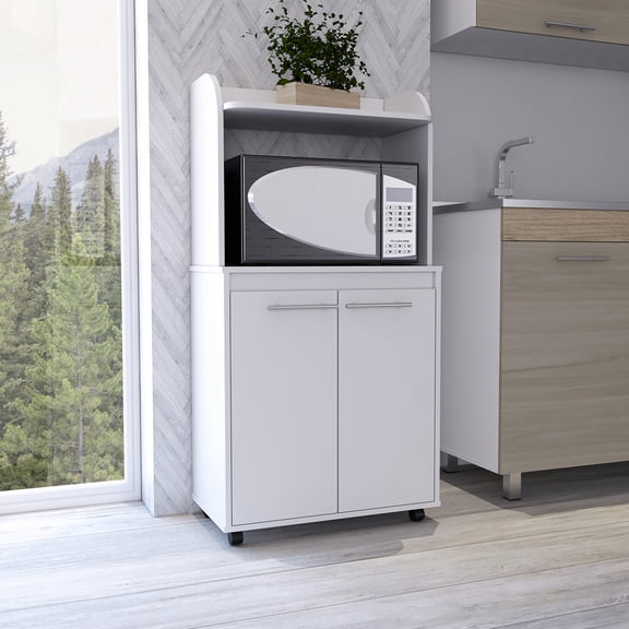2-Door Cabinet, Countertop Included | Kitchen Unit for Practical Storage Needs