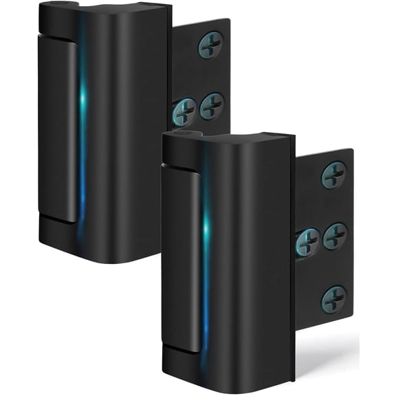 2 Door Lock for Front Door Reinforcement Lock Safety Proof High Door Lock for of Door Latch Extra Flip High Night Lock for Swinging Inward Door Safe Defend