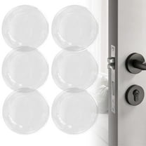 2" Door Stoppers Wall Protector,6pcs Wall Protectors from Door Knobs, Reusable Door Bumpers for Walls,Rubber Wall Protector with Self Strong Adhesive,Door Handle Protector for Home Office (Clear)