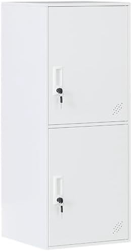 2 Door Vertical Stackable Storage Cabinet with Lock,Anti-Failing Device ...