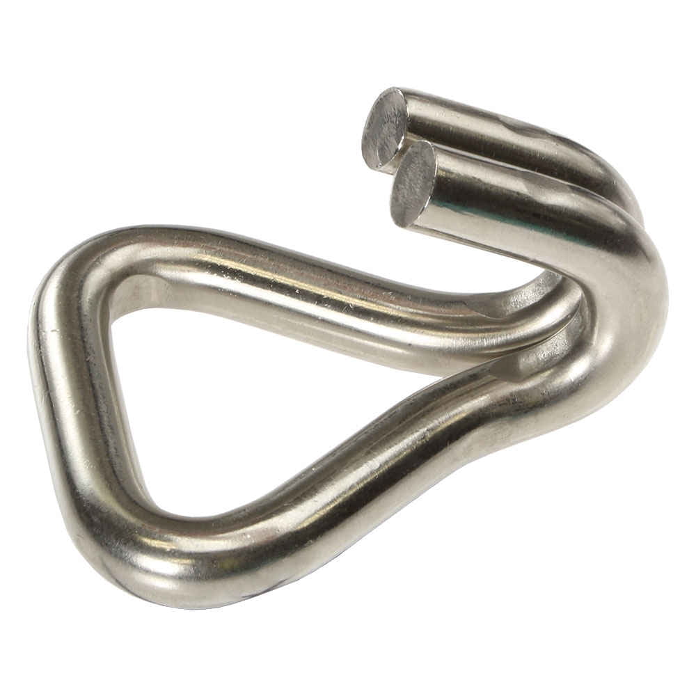2" Stainless Steel Double J Hook with 4,500 lbs. Break Strength
