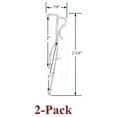 thumbnail image 1 of 2" Double Slat VALANCE CLIPS for WOOD or ALUMINUM Mini BLINDS, 1 of 3