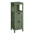 thumbnail image 1 of Floor Cabinet, Corner Storage Unit, 2 Drawers, Multifunctional Organizer, 35 Inches Height, Green, 1 of 6